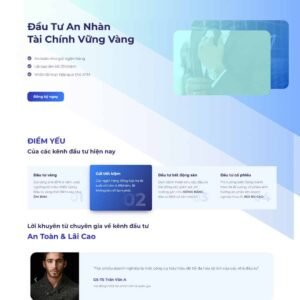 Mẫu Giao Diện landing page đầu tư trái phiếu tài chính