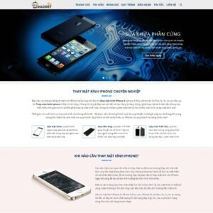 Mẫu Giao Diện dịch vụ sửa chữa, thay kính điện thoại