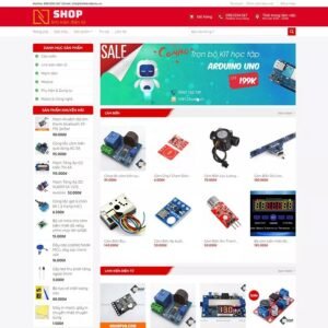 Mẫu Giao Diện bán linh kiện điện tử