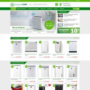 Mẫu Giao Diện bán máy lọc khí 02