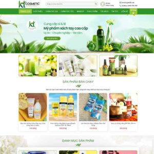 Mẫu Giao Diện Shop mỹ phẩm 06