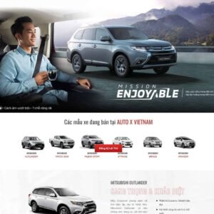 Mẫu Giao Diện Landing page giới thiệu ôtô