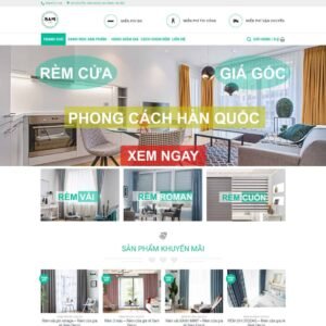 Mẫu Giao Diện bán rèm cửa