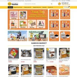 Mẫu Giao Diện bán nguyên liệu trà sữa