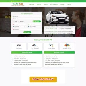 Mẫu Giao Diện dịch vụ taxi 02