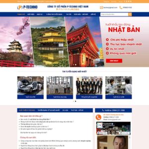 Mẫu Giao Diện công ty xuất khẩu lao động 02