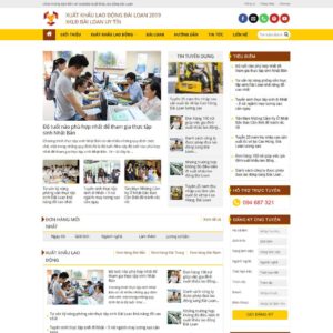Mẫu Giao Diện công ty xuất khẩu lao động 04