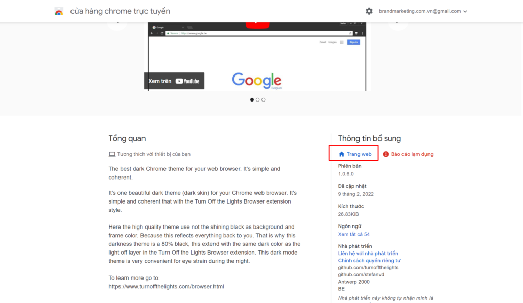 Tăng cường xếp hạng trang web sau khi thực hiện gói Backlink Google Chrome